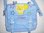 Kindergartentasche mit Schnallen hellblau