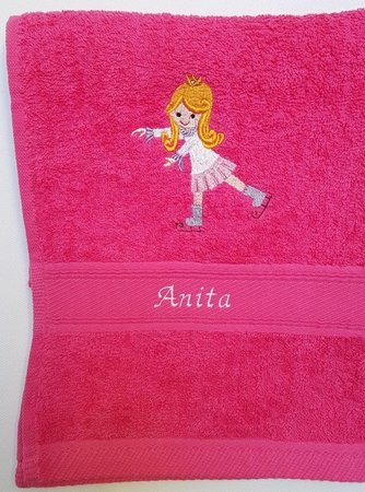 Handtuch: pink Motiv: Eis-Prinzessin Lisa\\n\\n14.10.2016 20:24